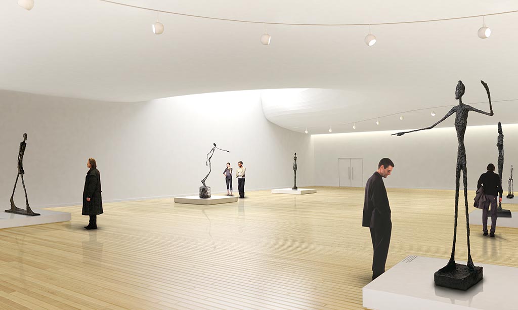 Muse Guggenheim  Helsinki : la salle d'exposition