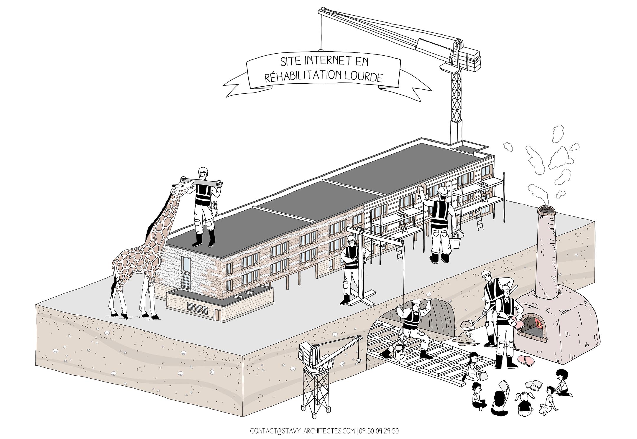Site internet en rehabilitation lourde